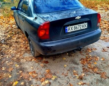 Черный Шевроле Ланос, объемом двигателя 1.5 л и пробегом 480 тыс. км за 1500 $, фото 6 на Automoto.ua