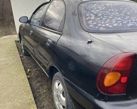 Черный Шевроле Ланос, объемом двигателя 1.5 л и пробегом 200 тыс. км за 2800 $, фото 2 на Automoto.ua