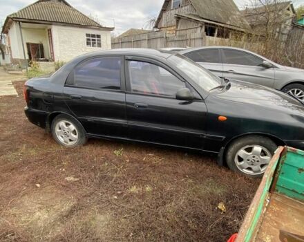 Черный Шевроле Ланос, объемом двигателя 1.5 л и пробегом 200 тыс. км за 2800 $, фото 9 на Automoto.ua