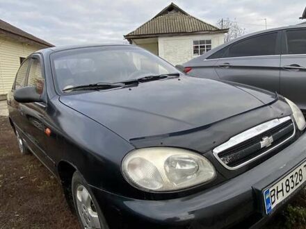 Черный Шевроле Ланос, объемом двигателя 1.5 л и пробегом 200 тыс. км за 2800 $, фото 1 на Automoto.ua