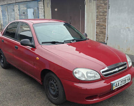 Красный Шевроле Ланос, объемом двигателя 1.5 л и пробегом 307 тыс. км за 2700 $, фото 1 на Automoto.ua