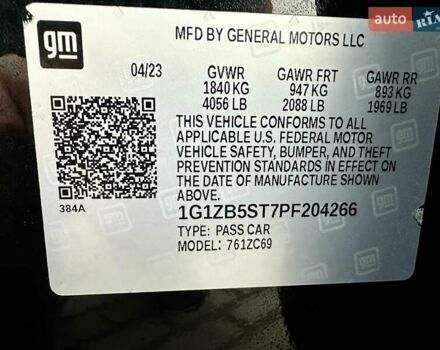 Черный Шевроле Малибу, объемом двигателя 1.5 л и пробегом 168 тыс. км за 12300 $, фото 16 на Automoto.ua