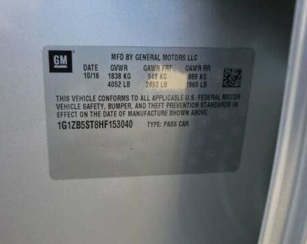 Серый Шевроле Малибу, объемом двигателя 1.5 л и пробегом 107 тыс. км за 14500 $, фото 3 на Automoto.ua