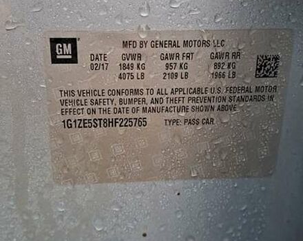 Серый Шевроле Малибу, объемом двигателя 1.5 л и пробегом 140 тыс. км за 9199 $, фото 20 на Automoto.ua