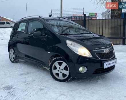 Черный Шевроле Спарк, объемом двигателя 1 л и пробегом 144 тыс. км за 4190 $, фото 1 на Automoto.ua