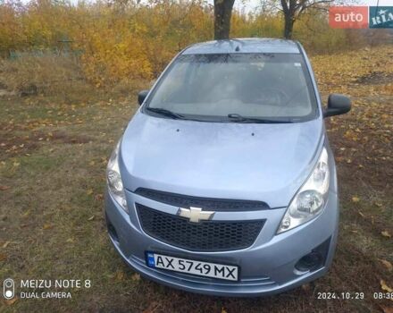 Синий Шевроле Спарк, объемом двигателя 1 л и пробегом 102 тыс. км за 4000 $, фото 2 на Automoto.ua