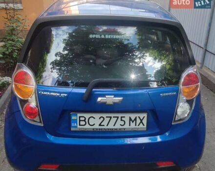 Синий Шевроле Спарк, объемом двигателя 1 л и пробегом 173 тыс. км за 3650 $, фото 3 на Automoto.ua