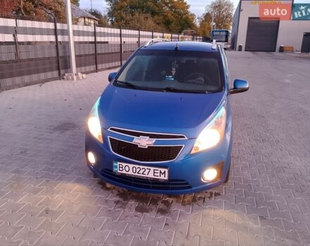 Синий Шевроле Спарк, объемом двигателя 1.2 л и пробегом 225 тыс. км за 3450 $, фото 1 на Automoto.ua