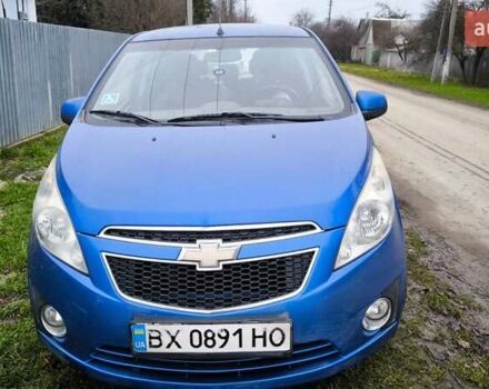 Синий Шевроле Спарк, объемом двигателя 1 л и пробегом 210 тыс. км за 4500 $, фото 1 на Automoto.ua