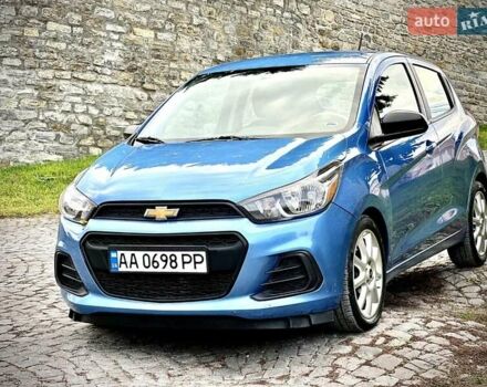 Синий Шевроле Спарк, объемом двигателя 1.4 л и пробегом 136 тыс. км за 8900 $, фото 1 на Automoto.ua