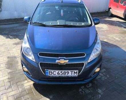 Синий Шевроле Спарк, объемом двигателя 1.25 л и пробегом 59 тыс. км за 8200 $, фото 1 на Automoto.ua