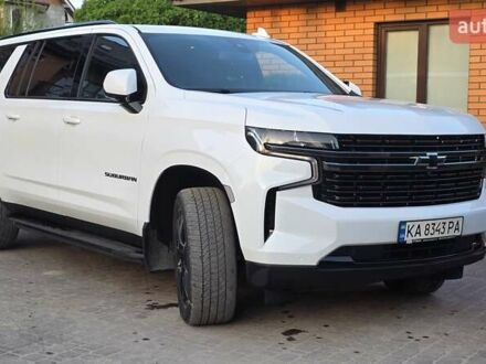 Шевроле Субурбан 2022 в Киеве на Automoto.ua Белый Шевроле Субурбан, объемом двигателя 3 л и пробегом 55 тыс. км за 68000 $, фото 1 на Automoto.ua