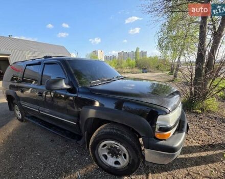 Черный Шевроле Субурбан, объемом двигателя 5.73 л и пробегом 344 тыс. км за 9300 $, фото 10 на Automoto.ua