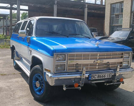 Синий Шевроле Субурбан, объемом двигателя 6.2 л и пробегом 45 тыс. км за 19000 $, фото 1 на Automoto.ua