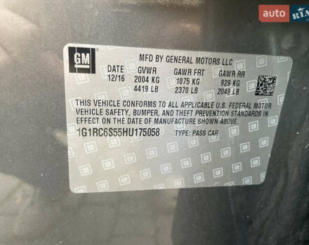 Серый Шевроле Вольт, объемом двигателя 1.5 л и пробегом 200 тыс. км за 12400 $, фото 10 на Automoto.ua