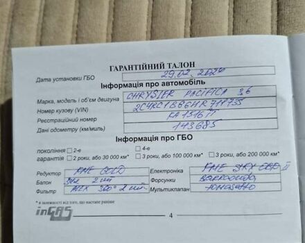 Белый Крайслер Пасифик, объемом двигателя 3.61 л и пробегом 169 тыс. км за 18900 $, фото 24 на Automoto.ua