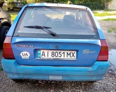 Синий Ситроен АХ, объемом двигателя 1 л и пробегом 270 тыс. км за 500 $, фото 4 на Automoto.ua