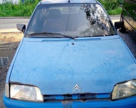 Синий Ситроен АХ, объемом двигателя 1 л и пробегом 270 тыс. км за 500 $, фото 1 на Automoto.ua