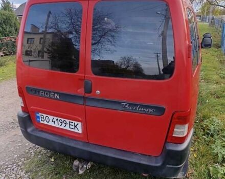 Красный Ситроен Берлинго, объемом двигателя 1.6 л и пробегом 256 тыс. км за 3200 $, фото 3 на Automoto.ua
