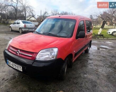 Красный Ситроен Берлинго, объемом двигателя 1.56 л и пробегом 233 тыс. км за 3600 $, фото 2 на Automoto.ua