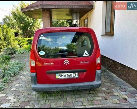 Красный Ситроен Берлинго, объемом двигателя 1.59 л и пробегом 169 тыс. км за 7000 $, фото 1 на Automoto.ua