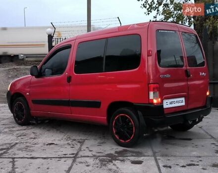 Красный Ситроен Берлинго, объемом двигателя 1.36 л и пробегом 299 тыс. км за 4990 $, фото 4 на Automoto.ua