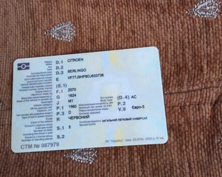 Красный Ситроен Берлинго, объемом двигателя 1.56 л и пробегом 182 тыс. км за 7100 $, фото 11 на Automoto.ua