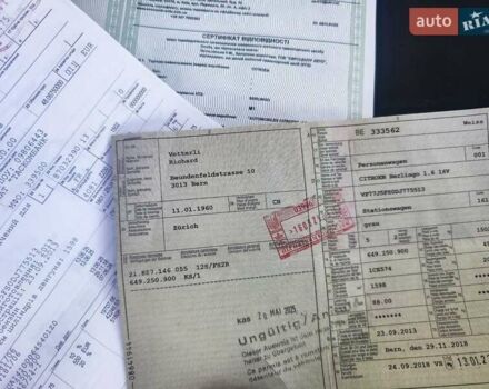 Сірий Сітроен Берлінго, об'ємом двигуна 1.6 л та пробігом 191 тис. км за 7550 $, фото 75 на Automoto.ua