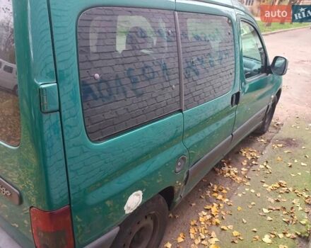 Зеленый Ситроен Берлинго, объемом двигателя 1.4 л и пробегом 371 тыс. км за 2900 $, фото 3 на Automoto.ua