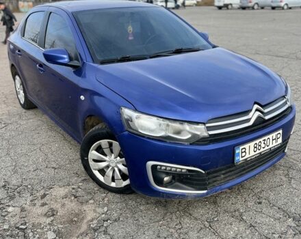 Синий Ситроен С-Элизе, объемом двигателя 1.2 л и пробегом 350 тыс. км за 4250 $, фото 1 на Automoto.ua