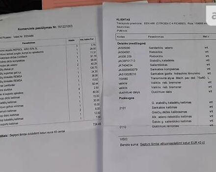 Черный Ситроен С4 Пикассо, объемом двигателя 2 л и пробегом 186 тыс. км за 6500 $, фото 61 на Automoto.ua