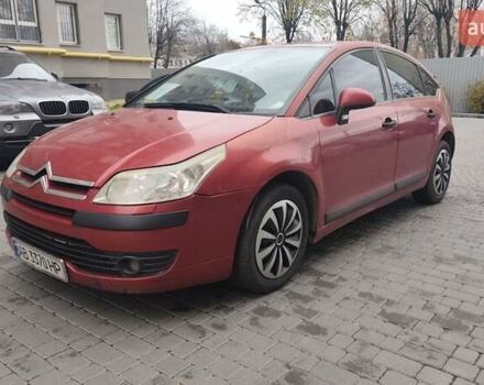 Красный Ситроен С4, объемом двигателя 1.59 л и пробегом 190 тыс. км за 3900 $, фото 1 на Automoto.ua