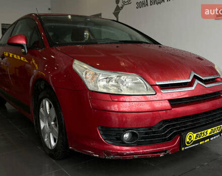 Красный Ситроен С4, объемом двигателя 1.59 л и пробегом 190 тыс. км за 3650 $, фото 1 на Automoto.ua