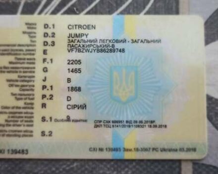 Сірий Сітроен Jumpy, об'ємом двигуна 1.9 л та пробігом 230 тис. км за 4199 $, фото 35 на Automoto.ua