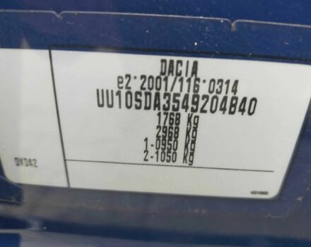 Синий Дачия Другая, объемом двигателя 1.6 л и пробегом 170 тыс. км за 8399 $, фото 17 на Automoto.ua