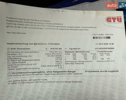 Коричневый Дачия Лоджи, объемом двигателя 1.6 л и пробегом 122 тыс. км за 8900 $, фото 49 на Automoto.ua