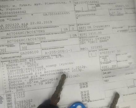 Сірий Дачія Лоджі, об'ємом двигуна 1.5 л та пробігом 262 тис. км за 6999 $, фото 46 на Automoto.ua