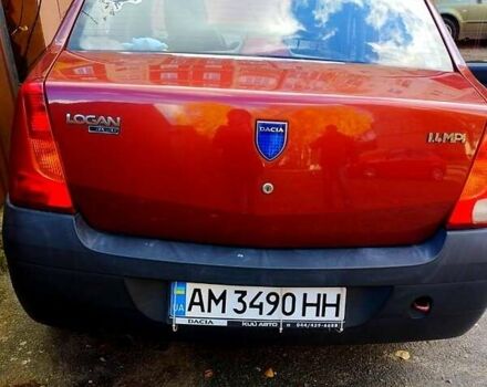 Красный Дачия Логан, объемом двигателя 1.4 л и пробегом 230 тыс. км за 3000 $, фото 6 на Automoto.ua