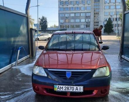 Красный Дачия Логан, объемом двигателя 1.39 л и пробегом 700 тыс. км за 1800 $, фото 1 на Automoto.ua