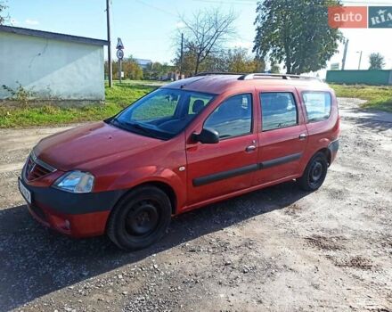 Красный Дачия Логан, объемом двигателя 1.6 л и пробегом 212 тыс. км за 4500 $, фото 3 на Automoto.ua
