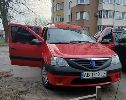 Красный Дачия Логан, объемом двигателя 1.46 л и пробегом 190 тыс. км за 4599 $, фото 4 на Automoto.ua