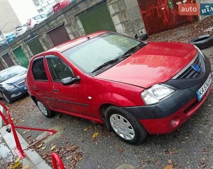 Красный Дачия Логан, объемом двигателя 1.4 л и пробегом 177 тыс. км за 4000 $, фото 1 на Automoto.ua