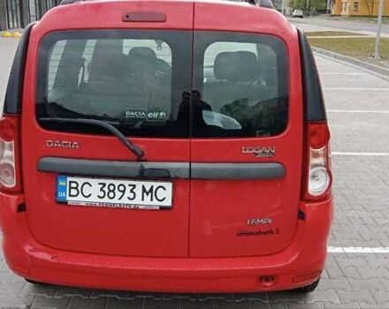 Красный Дачия Логан, объемом двигателя 1.6 л и пробегом 168 тыс. км за 4186 $, фото 2 на Automoto.ua