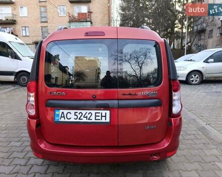Красный Дачия Логан, объемом двигателя 1.6 л и пробегом 280 тыс. км за 3950 $, фото 5 на Automoto.ua