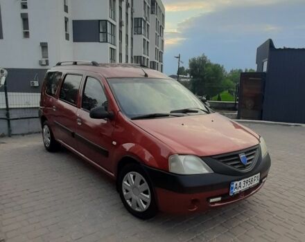 Красный Дачия Логан, объемом двигателя 1.6 л и пробегом 152 тыс. км за 3500 $, фото 4 на Automoto.ua