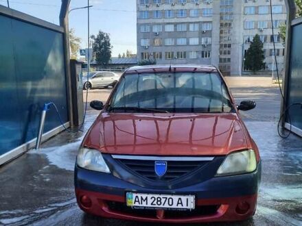Красный Дачия Логан, объемом двигателя 1.39 л и пробегом 700 тыс. км за 1800 $, фото 1 на Automoto.ua