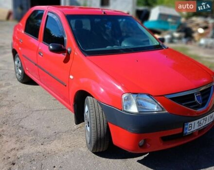 Красный Дачия Логан, объемом двигателя 1.4 л и пробегом 255 тыс. км за 3900 $, фото 1 на Automoto.ua