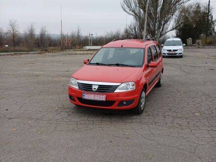 Красный Дачия Логан, объемом двигателя 1.6 л и пробегом 159 тыс. км за 5850 $, фото 1 на Automoto.ua