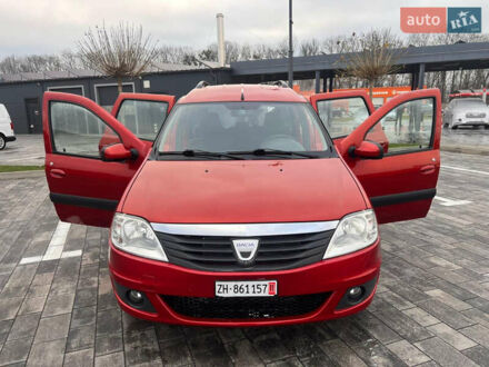 Красный Дачия Логан, объемом двигателя 1.6 л и пробегом 255 тыс. км за 5650 $, фото 1 на Automoto.ua