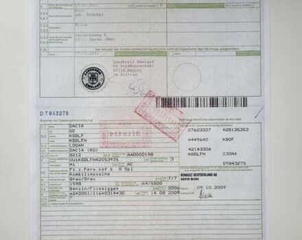 Сірий Дачія Logan, об'ємом двигуна 1.6 л та пробігом 105 тис. км за 6950 $, фото 34 на Automoto.ua